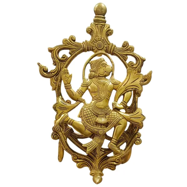 Sjl_Lord_Hanuman_Ji_Murti_Statue_Handcrafted_Statue_For_Pooja_Gift_For_Living_Room_Decorative_Showpiece_33_Cm_Brass_Gold