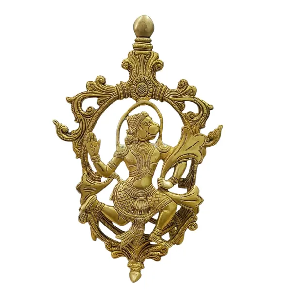 Sjl_Lord_Hanuman_Ji_Murti_Statue_Handcrafted_Statue_For_Pooja_Gift_For_Living_Room_Decorative_Showpiece_33_Cm_Brass_Gold