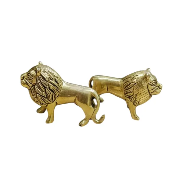 Lion_Pair_Statues_For_Home_Office_Symbolic_Strength_Courage_Tabletop_Animal_Decorative_Showpiece_6_Cm_Brass_Gold