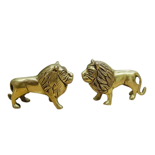 Lion_Pair_Statues_For_Home_Office_Symbolic_Strength_Courage_Tabletop_Animal_Decorative_Showpiece_6_Cm_Brass_Gold