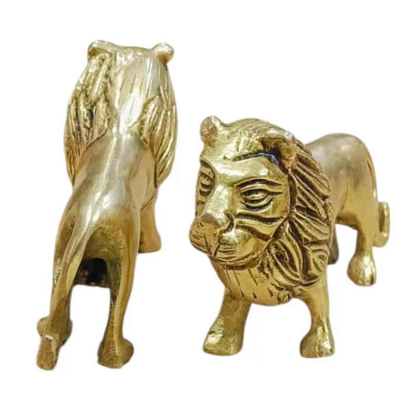 Lion_Pair_Statues_For_Home_Office_Symbolic_Strength_Courage_Tabletop_Animal_Decorative_Showpiece_6_Cm_Brass_Gold