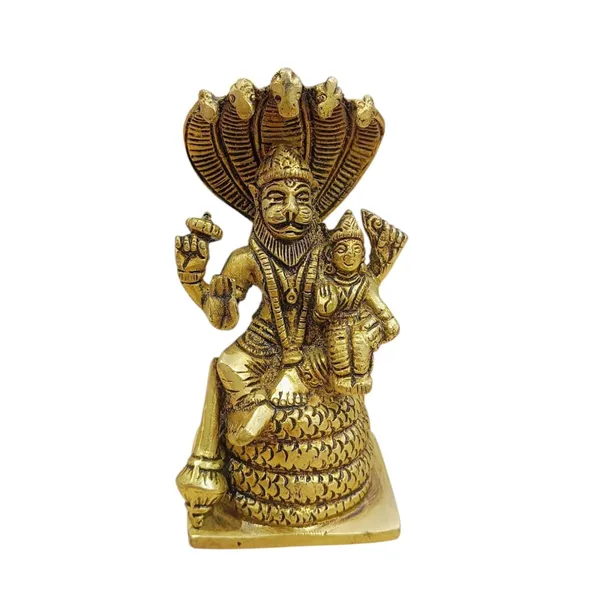 Sjl_Idol_Narasimha_Bhagwan_Reincarnation_Of_Lord_Vishnu_Killing_Hiranyakashipu_For_Decorative_Showpiece_13_Cm_Brass_Gold