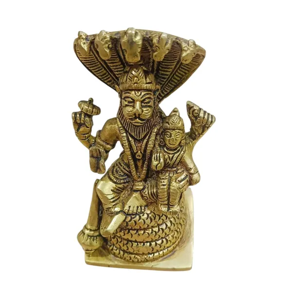 Sjl_Idol_Narasimha_Bhagwan_Reincarnation_Of_Lord_Vishnu_Killing_Hiranyakashipu_For_Decorative_Showpiece_13_Cm_Brass_Gold