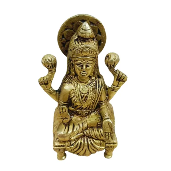 Sjl_Sitting_Idol_Of_Goddess_Lakshmi_Ji_Goddess_Of_Wealth_And_Fortune_Mother_Of_The_World_For_House_Warming_And_Gifting_Material_Brass