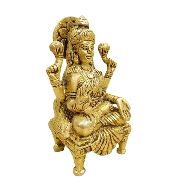 Sjl_Sitting_Idol_Of_Goddess_Lakshmi_Ji_Goddess_Of_Wealth_And_Fortune_Mother_Of_The_World_For_House_Warming_And_Gifting_Material_Brass