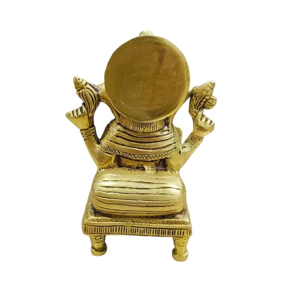 Sjl_Ganesha_Murti_Idol_Ganpati_Idols_Statue_For_Home_Pooja_Living_Decorative_Showpiece_17_Cm_Brass_Gold