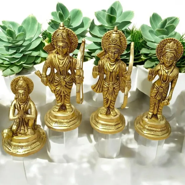 Sjl_Shri_Ram_Darbar_With_Hanuman_Ji_Statue_Idol_For_Home_Decor_Temple_Decorative_Showpiece_21_Cm