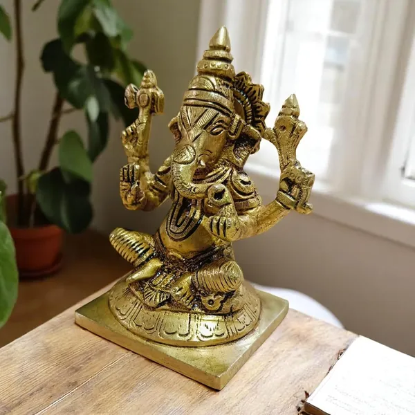 Sjl_Ganpati_Ganesh_Idol_Statue_Divine_For_Home_Office_Vastu_Temple_Gift_Decor_Decorative_Showpiece_13_Cm