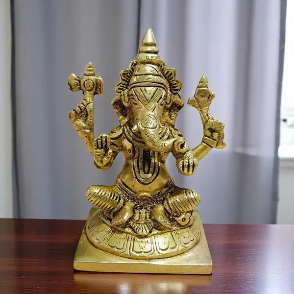 Sjl_Ganpati_Ganesh_Idol_Statue_Divine_For_Home_Office_Vastu_Temple_Gift_Decor_Decorative_Showpiece_13_Cm