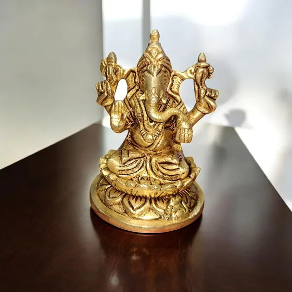 Sjl_Ganesha_Murti_Idol_Ganpati_Idols_Statue_For_Home_Pooja_Living_Decorative_Showpiece_12_Cm