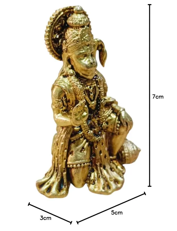 Sjl_Wax_Casting_Lord_Hanuman_Ji_Murti_Statue_Handcrafted_Showpiece_For_Pooja_Room_Decorative_Showpiece_7_Cm_Brass_Gold