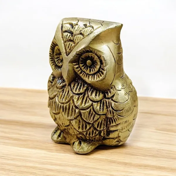 Sjl_Owl_Statue_For_The_Presence_Of_Goddess_Laxmi_For_Wealth_Guarding_At_Home_Office_Decorative_Showpiece_8_Cm_Brass_Gold