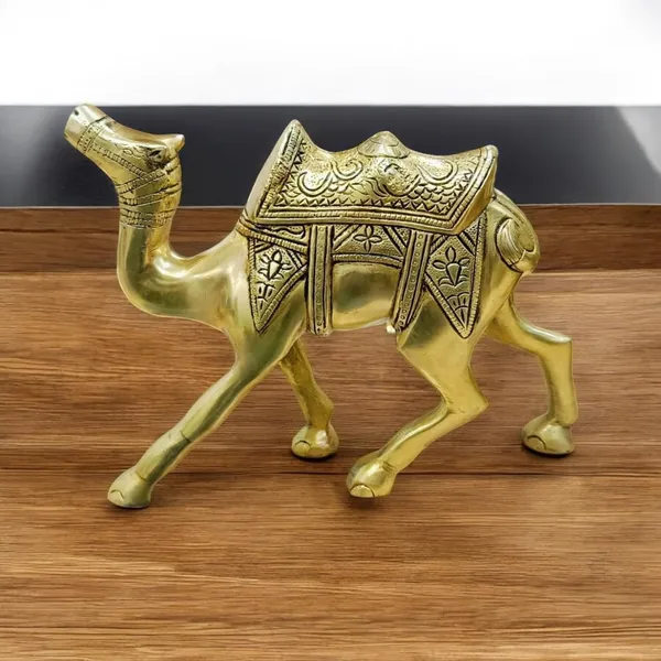 Sjl_Antique_Design_Camel_Decor_Statue_Of_Good_Luck_Home_Office_Desktop_Decorative_Showpiece_18_Cm_Brass_Gold