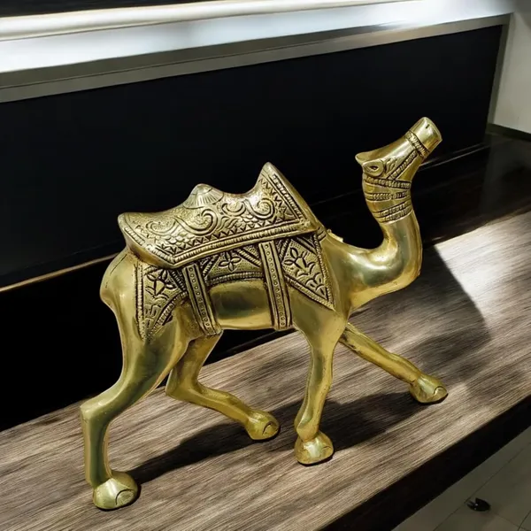 Sjl_Antique_Design_Camel_Decor_Statue_Of_Good_Luck_Home_Office_Desktop_Decorative_Showpiece_18_Cm_Brass_Gold