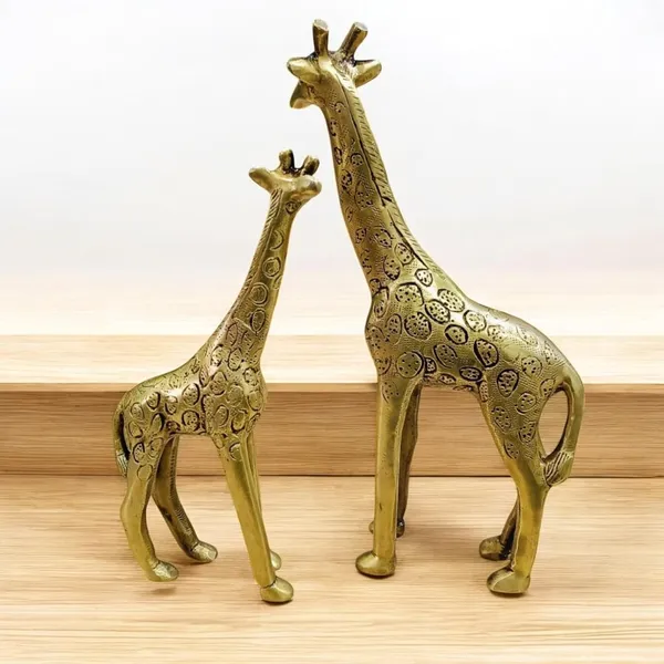 Sjl_Giraffe_Pair_Set_Handmade_Statue_For_Home_Office_Decor_Vastu_Animal_Unique_Decorative_Showpiece_25_Cm_Brass_Gold