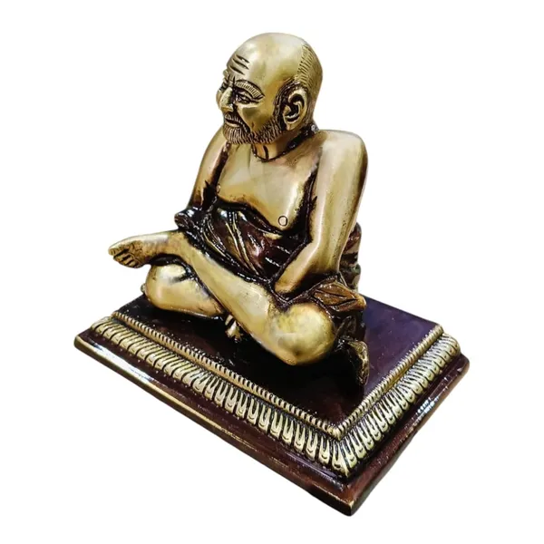 Sjl_Idol_Neem_Karoli_Baba_Statue_For_Pooja_Mandir_Home_Temple_Office_Shelf_Decor_Decorative_Showpiece_13_Cm_Brass_Gold