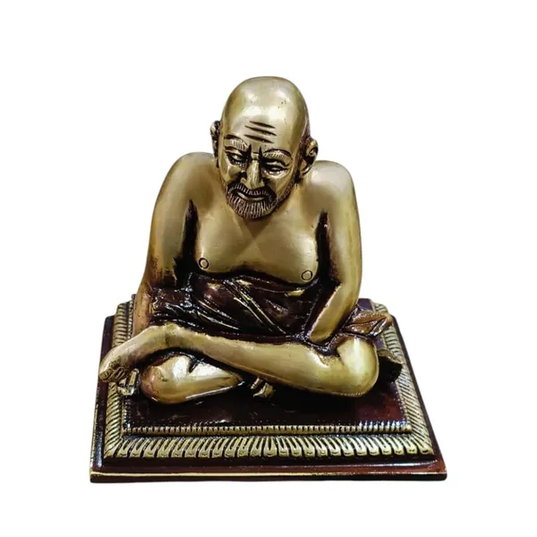 Sjl_Idol_Neem_Karoli_Baba_Statue_For_Pooja_Mandir_Home_Temple_Office_Shelf_Decor_Decorative_Showpiece_13_Cm_Brass_Gold