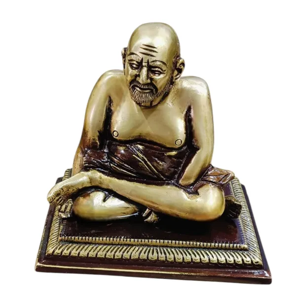 Sjl_Idol_Neem_Karoli_Baba_Statue_For_Pooja_Mandir_Home_Temple_Office_Shelf_Decor_Decorative_Showpiece_13_Cm_Brass_Gold