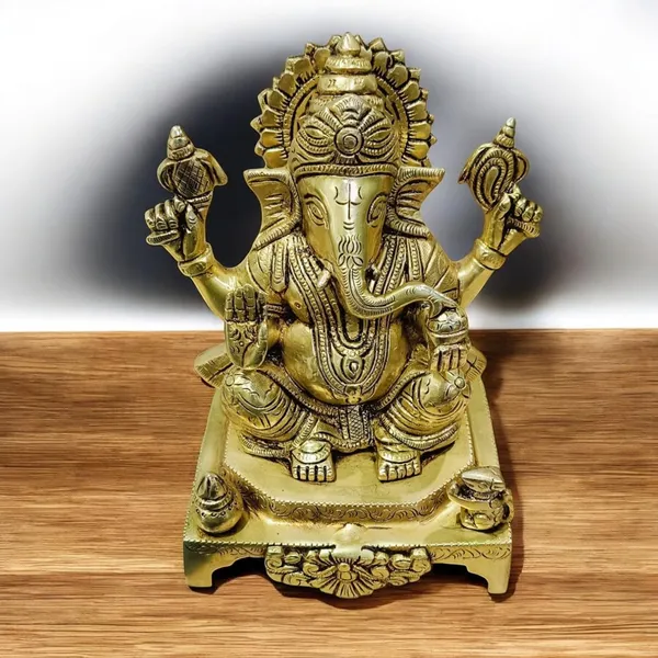 Ganesha_Murti_Idol_Ganpati_Idols_Statue_For_Home_Pooja_Living_Decorative_Showpiece_18_Cm_Brass_Gold