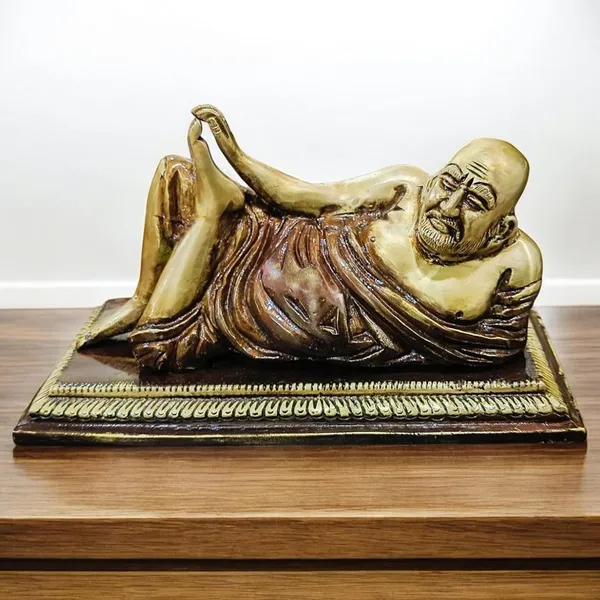 Sjl_Idol_Neem_Karoli_Baba_Statue_For_Pooja_Mandir_Home_Temple_Office_Shelf_Decor_Decorative_Showpiece_12_Cm_Brass_Gold