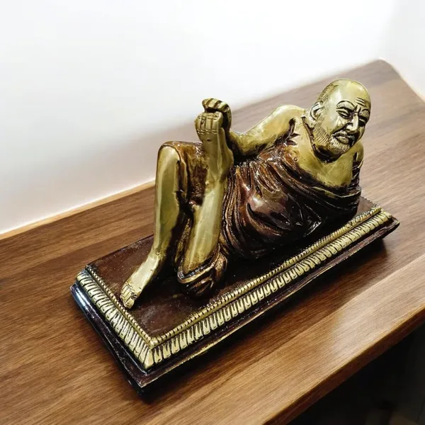 Sjl_Idol_Neem_Karoli_Baba_Statue_For_Pooja_Mandir_Home_Temple_Office_Shelf_Decor_Decorative_Showpiece_12_Cm_Brass_Gold