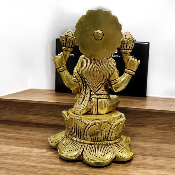 Sjl_Sitting_Idol_Of_Goddess_Lakshmi_Ji_Goddess_Of_Wealth_And_Fortune_House_Warming_Decorative_Showpiece_14_Cm_Brass_Gold