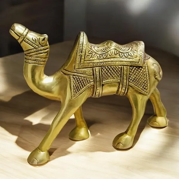 Sjl_Antique_Design_Camel_Decor_Statue_Of_Good_Luck_Home_Office_Desktop_Decorative_Showpiece_15_Cm_Brass_Gold