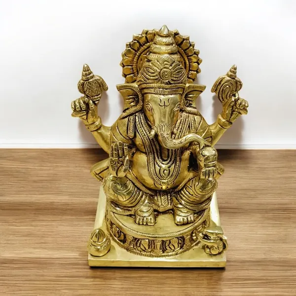 Ganesha_Murti_Idol_Ganpati_Idols_Statue_For_Home_Pooja_Living_Decorative_Showpiece_21_Cm_Brass_Gold