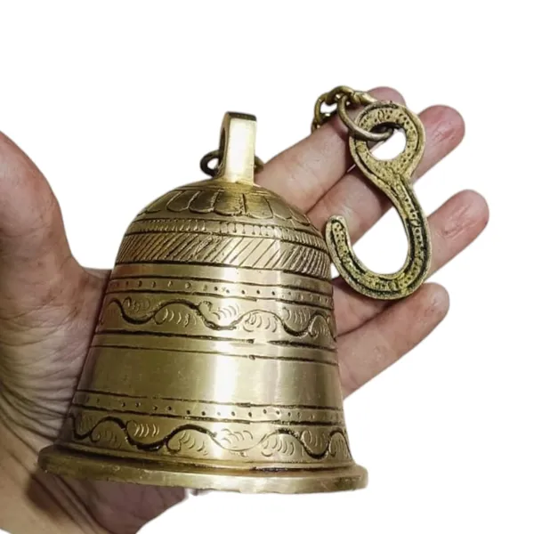Sjl_Traditional_Hanging_Brass_Bell_With_Chain_Home_Temple_Mandir_Decor_Decoration_Brass_Decorative_Bell_Gold_Pack_Of_1