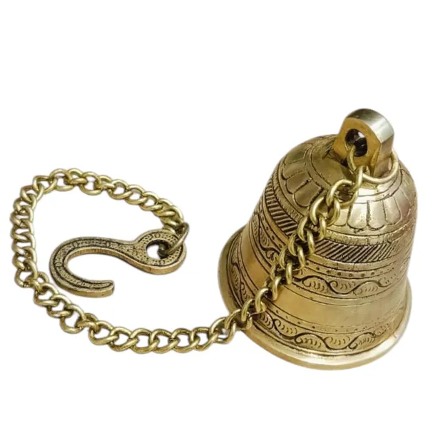 Sjl_Traditional_Hanging_Brass_Bell_With_Chain_Home_Temple_Mandir_Decor_Decoration_Brass_Decorative_Bell_Gold_Pack_Of_1