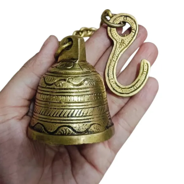Sjl_Traditional_Hanging_Brass_Bell_With_Chain_Home_Temple_Mandir_Decor_Decoration_Brass_Decorative_Bell_Gold_Pack_Of_1