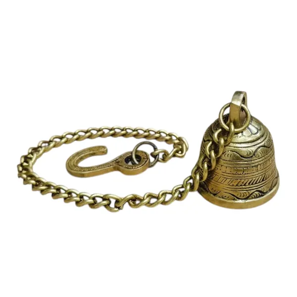 Sjl_Traditional_Hanging_Brass_Bell_With_Chain_Home_Temple_Mandir_Decor_Decoration_Brass_Decorative_Bell_Gold_Pack_Of_1