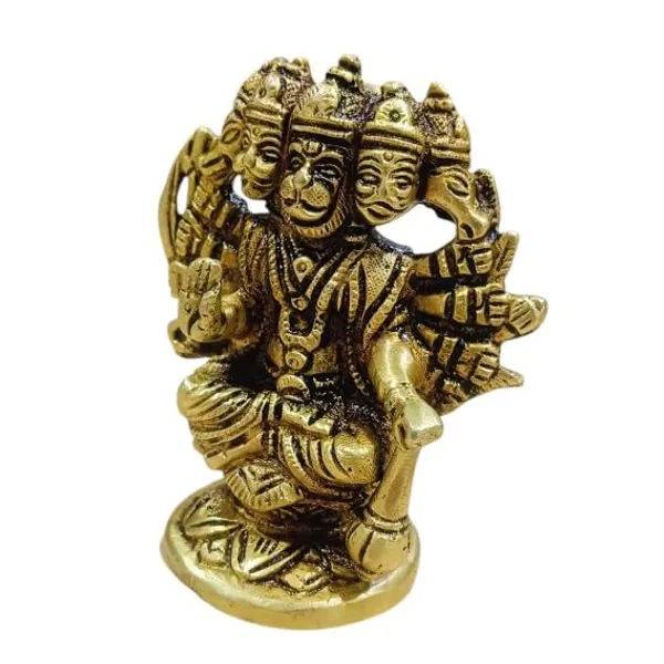 Panchmukhi_Hanuman_Ji_God_Turquoise_Handmade_Panchmukhi_Hanuman_Ji_God_Statue_Decorative_Showpiece_10_Cm_Brass_Gold
