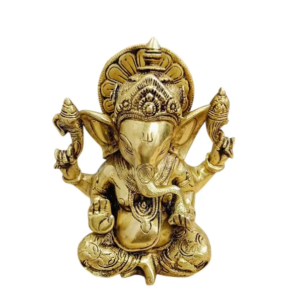 Ganesha_Murti_Idol_Ganpati_Idols_Statue_For_Home_Pooja_Living_Decorative_Showpiece_23_Cm_Brass_Gold