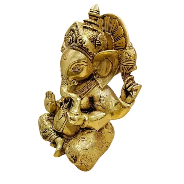 Ganesha_Murti_Idol_Ganpati_Idols_Statue_For_Home_Pooja_Living_Decorative_Showpiece_23_Cm_Brass_Gold