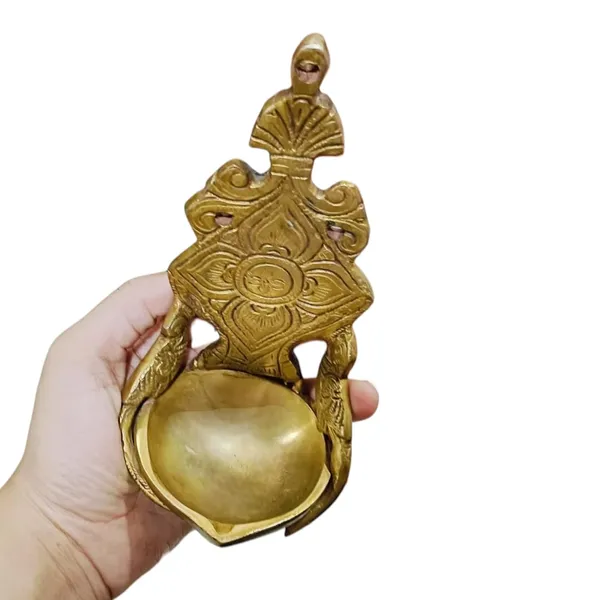 Sjl_Wall_Hanging_Diya_Deepak_Holder_For_Mandir_Wall_Oil_Lamp_Decoration_Items_Brass_Hanging_Diya_Height_9_Inch