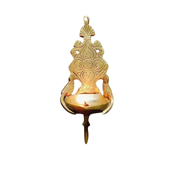 Sjl_Wall_Hanging_Diya_Deepak_Holder_For_Mandir_Wall_Oil_Lamp_Decoration_Items_Brass_Hanging_Diya_Height_9_Inch