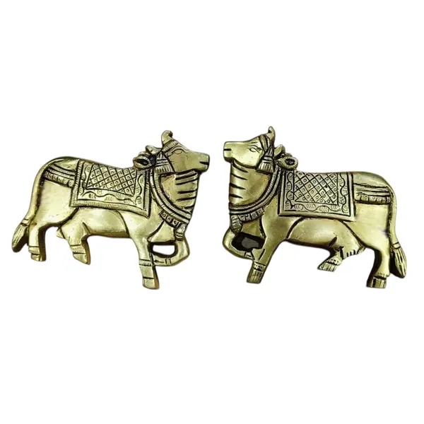 Sjl_Kamdhenu_Cow_Wall_Hanging_Vastu_Gau_Mata_Idol_Vastu_Nandi_Decorative_Showpiece_10_Cm_Brass_Gold