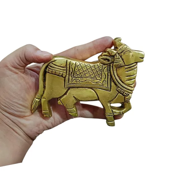 Sjl_Kamdhenu_Cow_Wall_Hanging_Vastu_Gau_Mata_Idol_Vastu_Nandi_Decorative_Showpiece_10_Cm_Brass_Gold