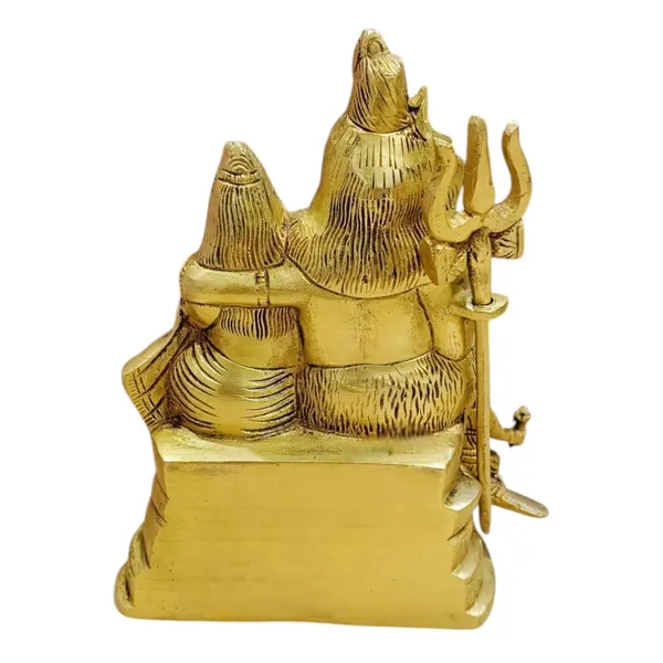 Sjl_Brass_Made_Hand_Crafted_Shiv_Parivaar_Idol_Murti_For_Home_And_Office_Decorative_Showpiece_19_Cm_Brass_Gold