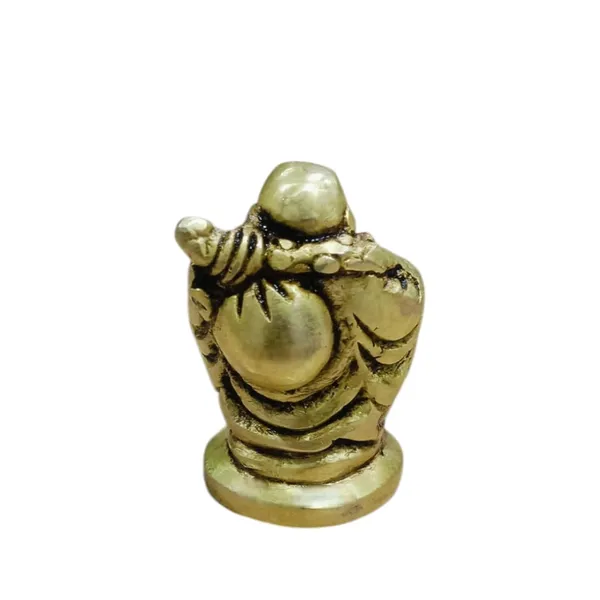 Sjl_Brass_Laughing_Buddha_Sitting_Statue_Idol_For_Happiness_Prosperity_For_Gifting_Dashboard_Attracting_Money_Wealth_Prosperity_Financial_Good_Luck_Decorative_Showpiece_7_Cm_Brass_Gold