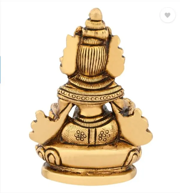 Sjl_Brass_Lord_Kuber_For_Vastu_Wealth_Prosperity_Money_Idol_Kuber_For_Home_Wealth_Prosperity_Car_Dashboard_Pooja_Room_Office_Desk_Decorative_Showpiece_9_Cm_Brass_Gold