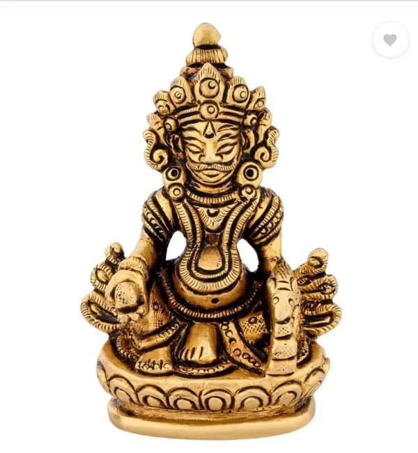 Sjl_Brass_Lord_Kuber_For_Vastu_Wealth_Prosperity_Money_Idol_Kuber_For_Home_Wealth_Prosperity_Car_Dashboard_Pooja_Room_Office_Desk_Decorative_Showpiece_9_Cm_Brass_Gold