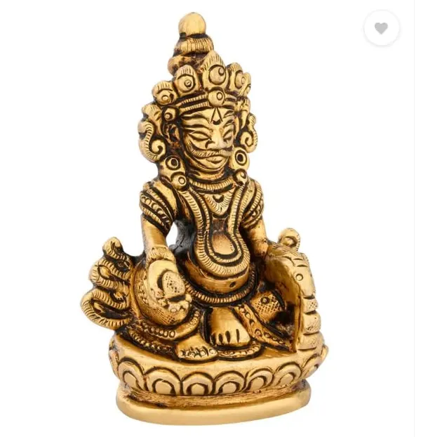 Sjl_Brass_Lord_Kuber_For_Vastu_Wealth_Prosperity_Money_Idol_Kuber_For_Home_Wealth_Prosperity_Car_Dashboard_Pooja_Room_Office_Desk_Decorative_Showpiece_9_Cm_Brass_Gold
