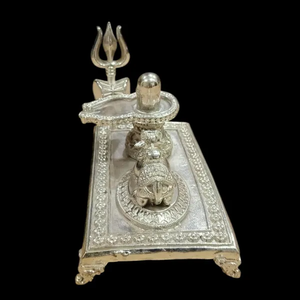 Sjl_Lord_Shiva_Shivling_Mahadev_With_Trishul_Nandi_Idol_For_Good_Luck_Success_Decorative_Showpiece_10_Cm_Brass_Gold