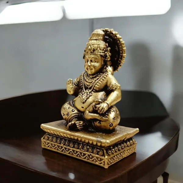 Sjl_Wax_Casting_Brass_Lord_Kuber_Wealth_Murti_For_Prosperity_Money_Kuber_Wealth_God_Statue_For_Puja_Room_Home_Temple_Office_Decor_Decorative_Showpiece_7_Cm_Brass_Gold