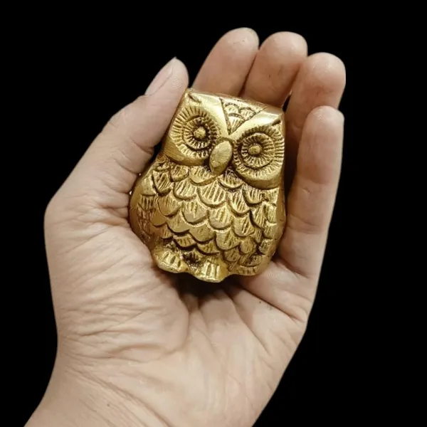 Sjl_Owl_Statue_For_The_Presence_Of_Goddess_Laxmi_For_Wealth_Guarding_At_Home_Office_Gift_Purpose_Decorative_Showpiece_6_Cm_Brass_Gold