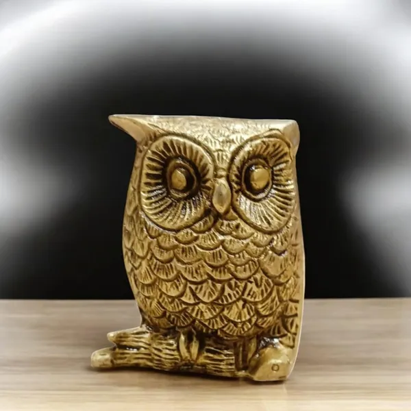Sjl_Brass_Statue_Owl_Decor_Decorative_For_The_Presence_Of_Goddess_Laxmi_For_Wealth_Guarding_At_Home_Office_Gift_Purpose_Decorative_Showpiece_8_Cm_Brass_Gold