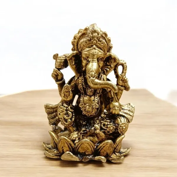 Sjl_Wax_Casting_Brass_Ganesha_Ganpati_Idols_Statue_For_Home_Pooja_Living_Decorative_Showpiece_6_Cm_Brass_Gold
