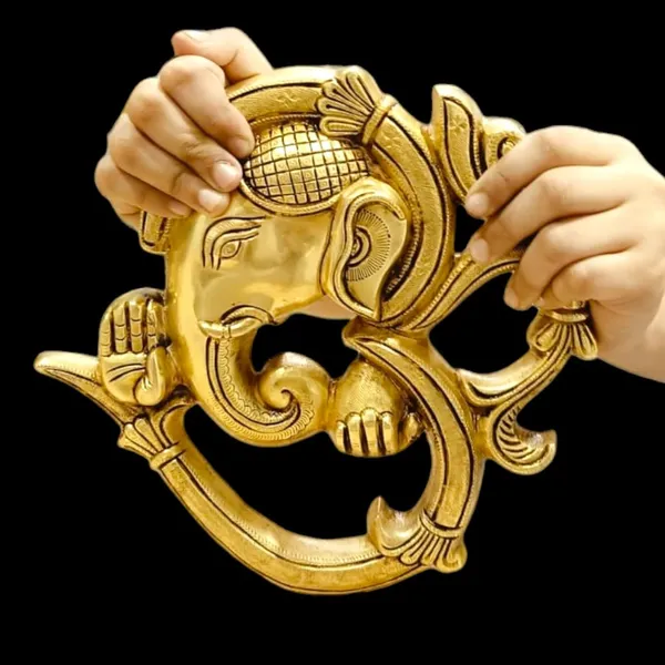 Sjl_Wall_Hanging_Lord_Ganesha_In_Om_Showpiece_For_Decor_Ideal_Gifting_Purposes_Decorative_Showpiece_21_Cm_Brass_Gold